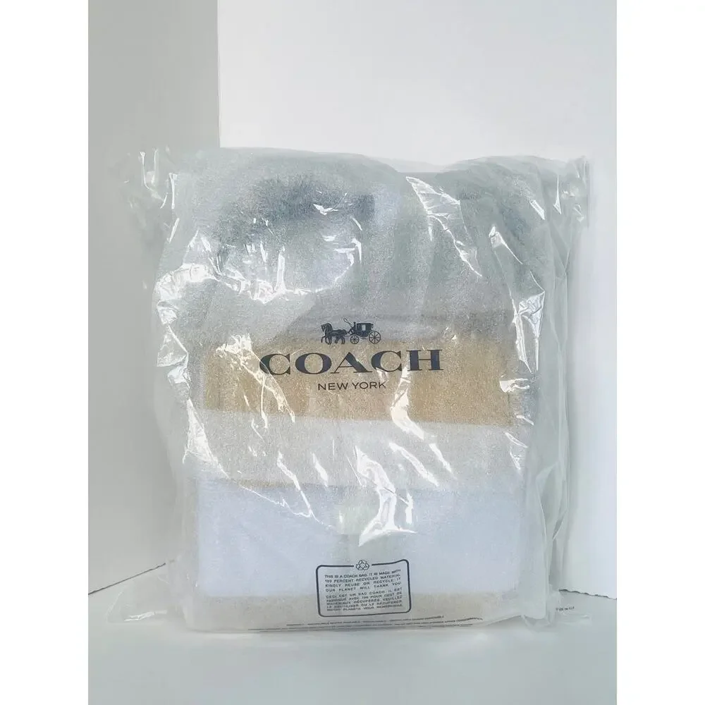 Coach Racer Crossbody Bag Canary Yellow Signature Canvas Charms CEB25